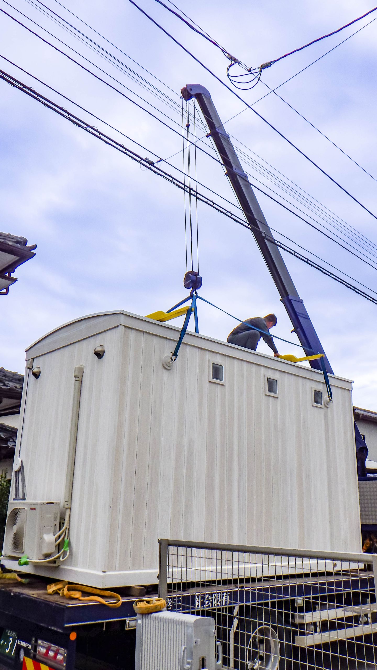 現地での設置作業１